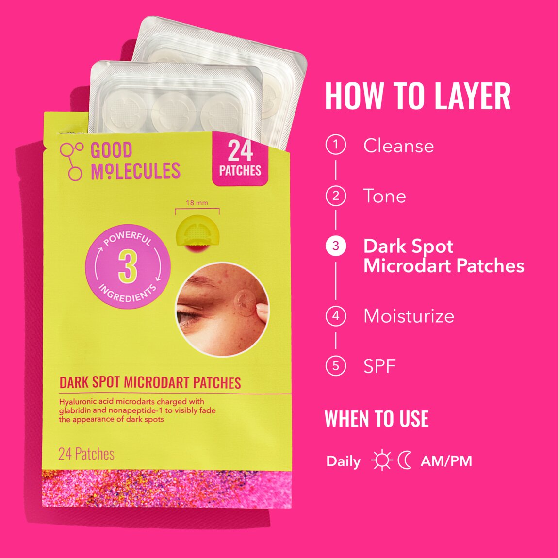 Dark Spot Microdart Patches