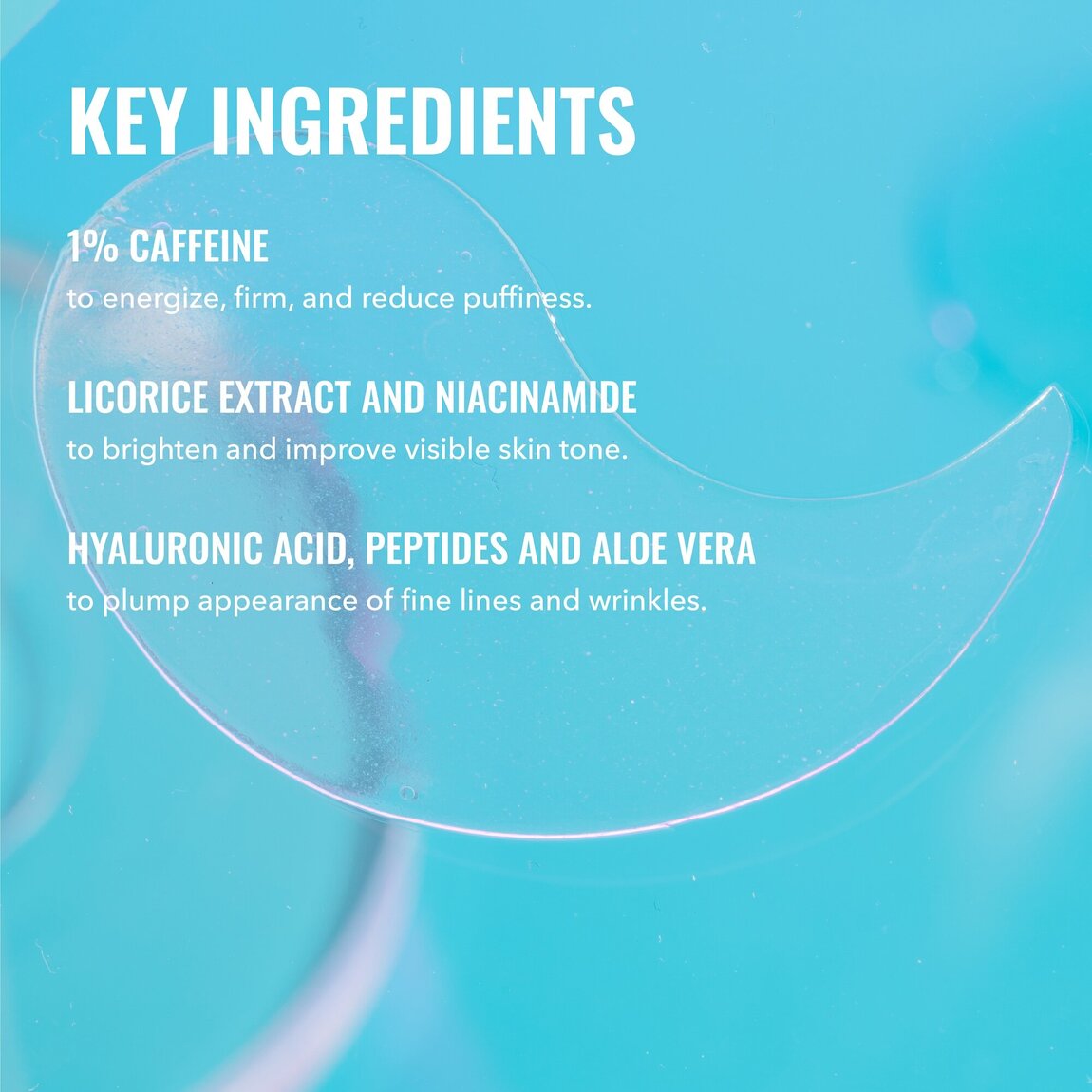 Caffeine Energizing Hydrogel Eye Patches