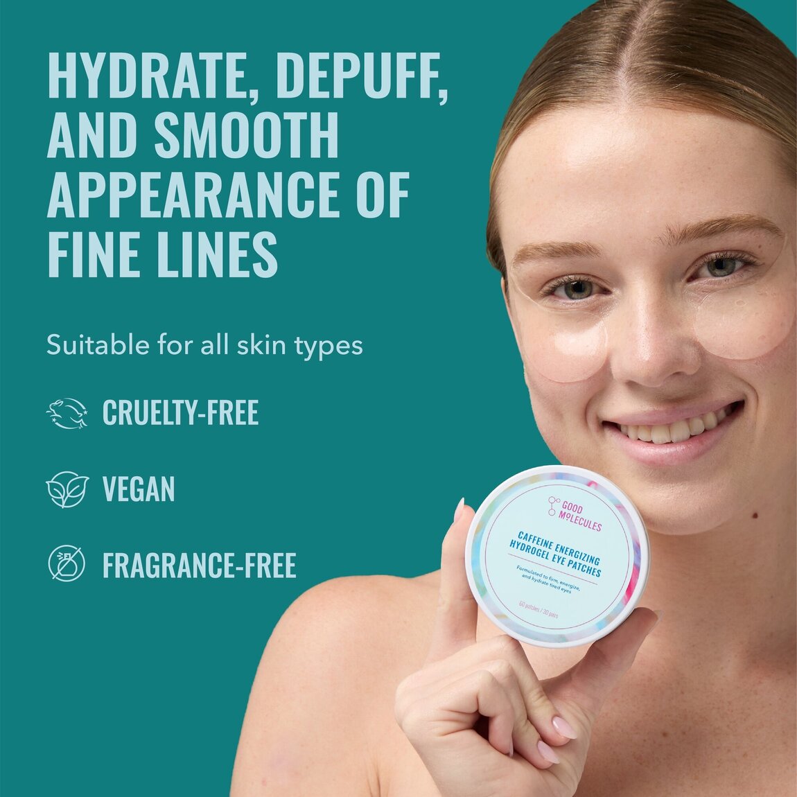 Caffeine Energizing Hydrogel Eye Patches